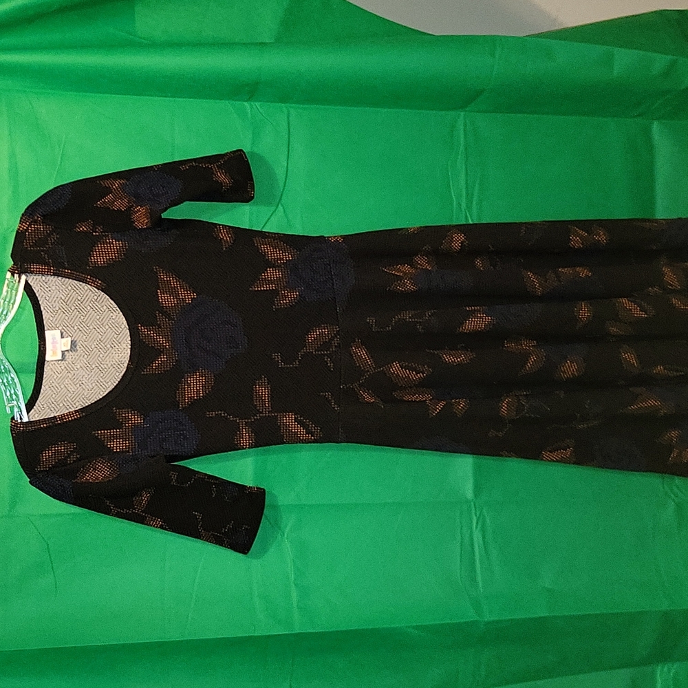 Lularoe rose printed Nicole dress size XS